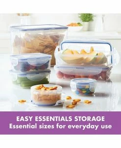 Lock N Lock Easy Essentials Rectangular 14-Pc. Food Storage Container Set -Hot Sale All Lighting Shop 15138420 fpx