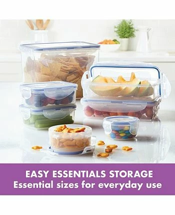 Lock N Lock Easy Essentials Square 41-Oz. Food Storage Container, Set Of 4 4 Lock N Lock Easy Essentials Square 41-Oz. Food Storage Container, Set Of 4 - Image 2