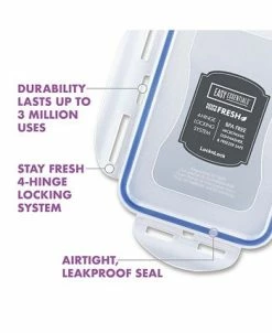 Lock N Lock Easy Essentials Square 41-Oz. Food Storage Container, Set Of 4 16 Lock N Lock Easy Essentials Square 41-Oz. Food Storage Container, Set Of 4 -Hot Sale All Lighting Shop 15139248 fpx