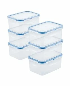 Lock N Lock Easy Essentials Rectangular 20-Oz. Food Storage Container, Set Of 6