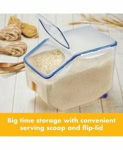 Lock N Lock Easy Essentials 50.7-Cup Food Storage Container With Flip Lid And Serving Cup -Hot Sale All Lighting Shop 15141857 fpx