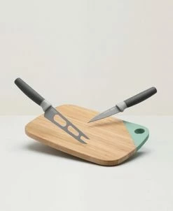 BergHOFF Leo Collection 3 Piece Knife And Cutting Board Set, Grey And Green -Hot Sale All Lighting Shop 15235063 fpx