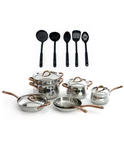 BergHOFF Uro Gold 18/10 Stainless Steel 16-Pc. Cookware Set