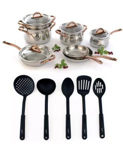 BergHOFF Uro Gold 18/10 Stainless Steel 16-Pc. Cookware Set
