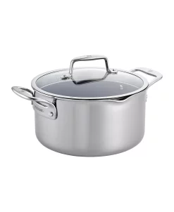 J.A. Henckels Zwilling Clad CFX 6-Qt. Dutch Oven With Strainer Lid And Pouring Spouts