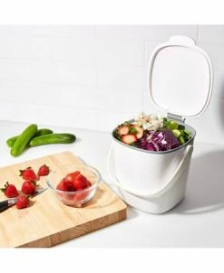 OXO Easy Clean 0.75 Gallon Compost Bin, White -Hot Sale All Lighting Shop 15671054 fpx