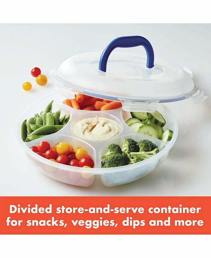 Lock N Lock Easy Essentials Specialty Divided 77-Oz. Snack Container 6 Lock N Lock Easy Essentials Specialty Divided 77-Oz. Snack Container - Image 4