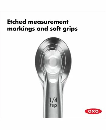 OXO Good Grips Set Of 4 Stainless Steel Magnetic Measuring Spoons 10 OXO Good Grips Set Of 4 Stainless Steel Magnetic Measuring Spoons - Image 8