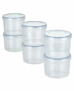 Lock N Lock Easy Essentials 12-Pc. Twist Round Food Storage Set, 22-Oz.