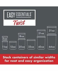 Lock N Lock Easy Essentials 12-Pc. Twist Round Food Storage Set, 22-Oz. -Hot Sale All Lighting Shop 17599686 fpx