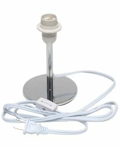 Simple Designs Mini Chrome Table Lamp With Angled Fabric Shade -Hot Sale All Lighting Shop 17739237 fpx