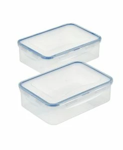 Lock N Lock Easy Essentials Rectangular 4-Pc. Food Storage Containers, 54-Oz.