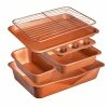 Gotham Steel 0.6MM Gauge StackMaster Nonstick Space Saving 6-Piece Bakeware Set