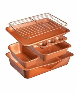 Gotham Steel 0.6MM Gauge StackMaster Nonstick Space Saving 6-Piece Bakeware Set