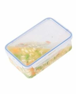 Lock N Lock Easy Essentials On The Go Meals Divided Rectangular Food Storage Containers, 34-Ounce, Set Of 3 -Hot Sale All Lighting Shop 17910804 fpx