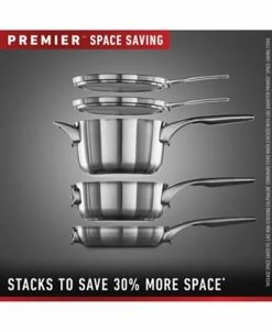Calphalon Premier 10-Pc. Space-Saving Stainless Steel Cookware Set -Hot Sale All Lighting Shop 17923424 fpx