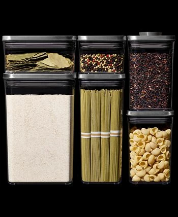 OXO Steel Pop Food Storage Containers, Set Of 6 4 OXO Steel Pop Food Storage Containers, Set Of 6 - Image 2