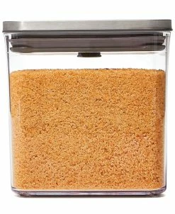 OXO Steel POP Big Square Short 1.1-Qt. Food Storage Container