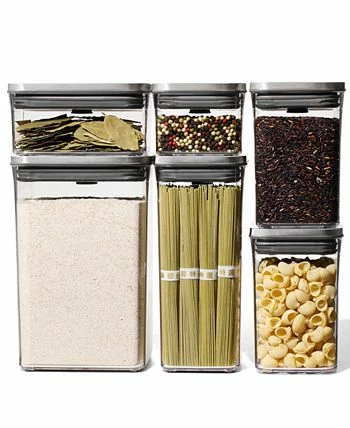 OXO Steel Pop Food Storage Containers, Set Of 6 8 OXO Steel Pop Food Storage Containers, Set Of 6 - Image 6