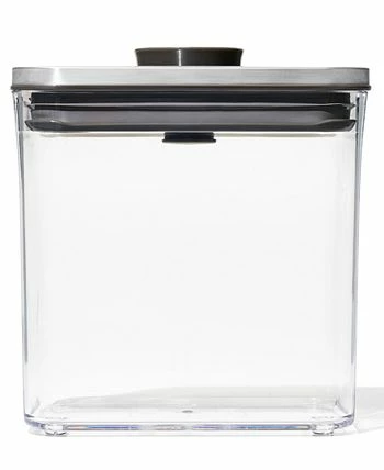 OXO Steel POP Rectangle Short 1.7-Qt. Food Storage Container 8 OXO Steel POP Rectangle Short 1.7-Qt. Food Storage Container - Image 6