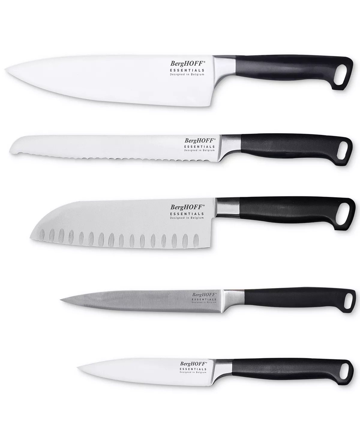 BergHOFF Essentials Gourmet Stainless Steel 5-Pc. Cutlery Set 3 BergHOFF Essentials Gourmet Stainless Steel 5-Pc. Cutlery Set