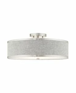 Livex Park Ridge 3 Lights Semi Flush