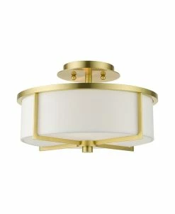 Livex Wesley 2 Lights Semi Flush