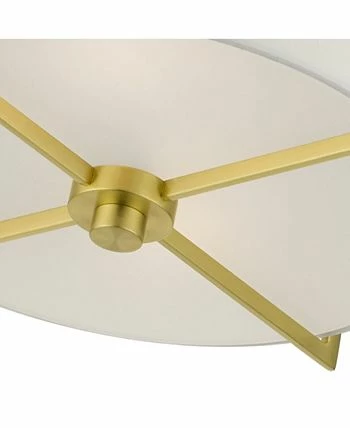 Livex Wesley 2 Lights Semi Flush 4 Livex Wesley 2 Lights Semi Flush - Image 2