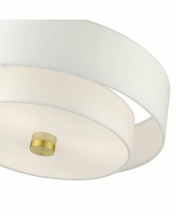 Livex Meridian 3 Lights Semi Flush 5 Livex Meridian 3 Lights Semi Flush - Image 3