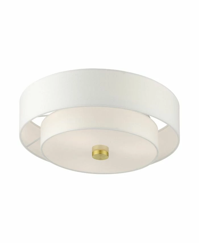 Livex Meridian 3 Lights Semi Flush 6 Livex Meridian 3 Lights Semi Flush - Image 4