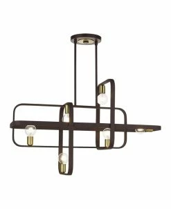 Livex Bergamo 6 Lights Linear Chandelier