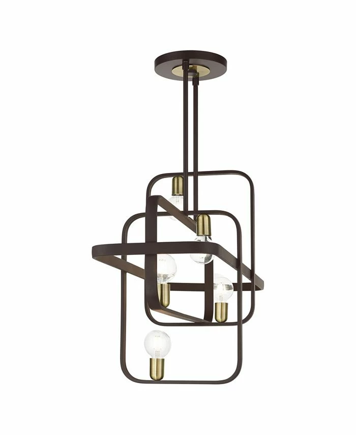Livex Bergamo 6 Lights Linear Chandelier 6 Livex Bergamo 6 Lights Linear Chandelier - Image 4