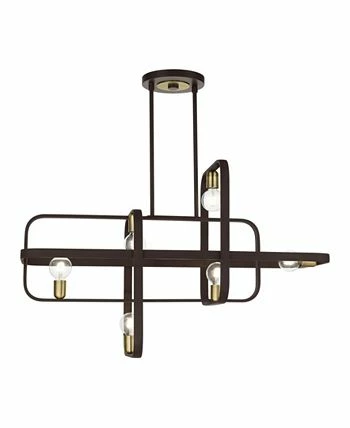 Livex Bergamo 6 Lights Linear Chandelier 9 Livex Bergamo 6 Lights Linear Chandelier - Image 7