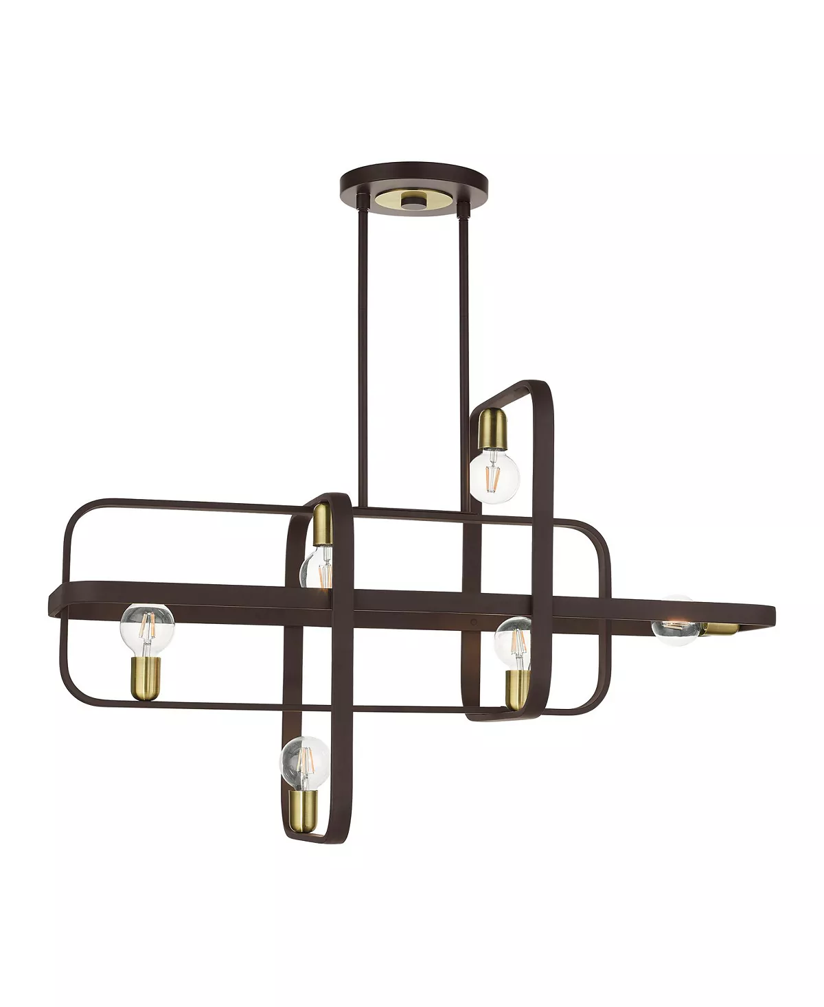 Livex Bergamo 6 Lights Linear Chandelier 11 Livex Bergamo 6 Lights Linear Chandelier - Image 9