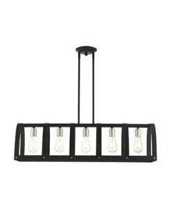 Livex Stoneridge 5 Lights Linear Chandelier -Hot Sale All Lighting Shop 18140867 fpx