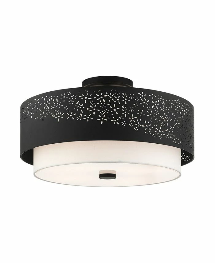 Livex Noria 4 Lights Semi Flush 6 Livex Noria 4 Lights Semi Flush - Image 4