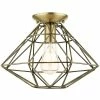 Livex Geometric 1 Light Flush Mount