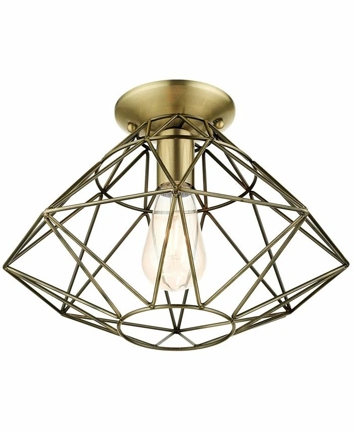 Livex Geometric 1 Light Flush Mount 6 Livex Geometric 1 Light Flush Mount - Image 4