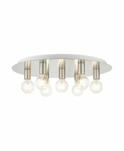 Livex Hillview 7 Lights Flush Mount