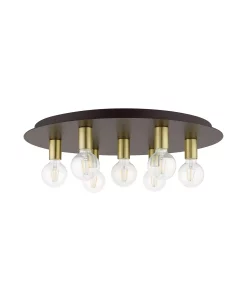 Livex Hillview 7 Lights Flush Mount -Hot Sale All Lighting Shop 18142059 fpx