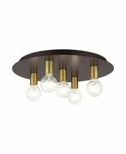 Livex Hillview 5 Lights Flush Mount