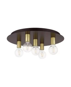 Livex Hillview 5 Lights Flush Mount -Hot Sale All Lighting Shop 18142071 fpx
