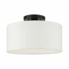 Livex Meridian 1 Light Semi Flush