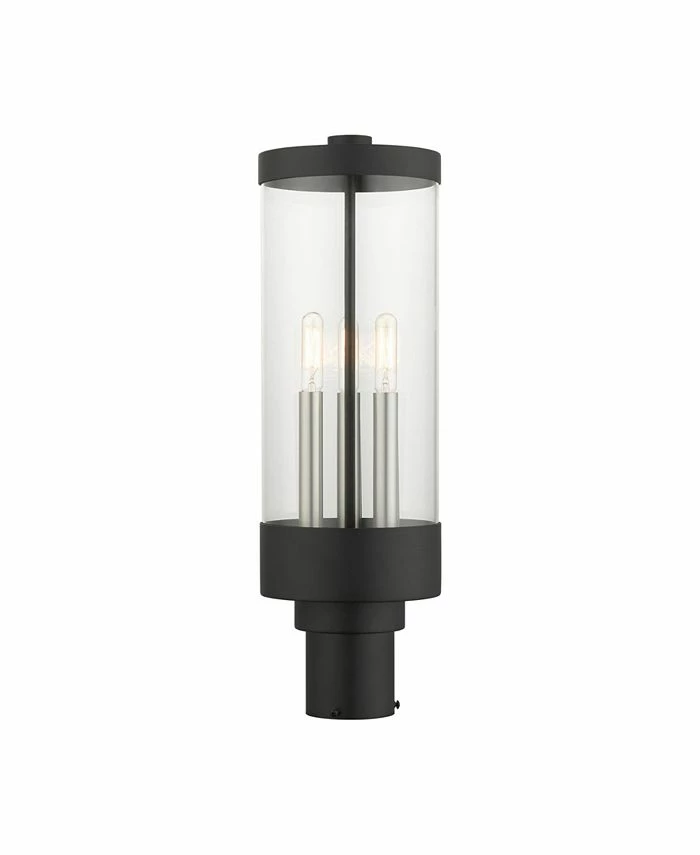 Livex Hillcrest 3 Lights Outdoor Post Top Lantern 3 Livex Hillcrest 3 Lights Outdoor Post Top Lantern
