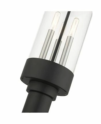 Livex Hillcrest 3 Lights Outdoor Post Top Lantern 4 Livex Hillcrest 3 Lights Outdoor Post Top Lantern - Image 2