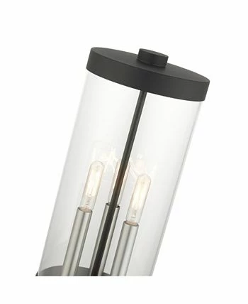 Livex Hillcrest 3 Lights Outdoor Post Top Lantern 5 Livex Hillcrest 3 Lights Outdoor Post Top Lantern - Image 3
