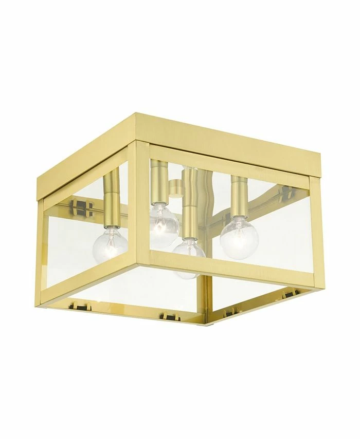 Livex Nyack 4 Lights Flush Mount 3 Livex Nyack 4 Lights Flush Mount