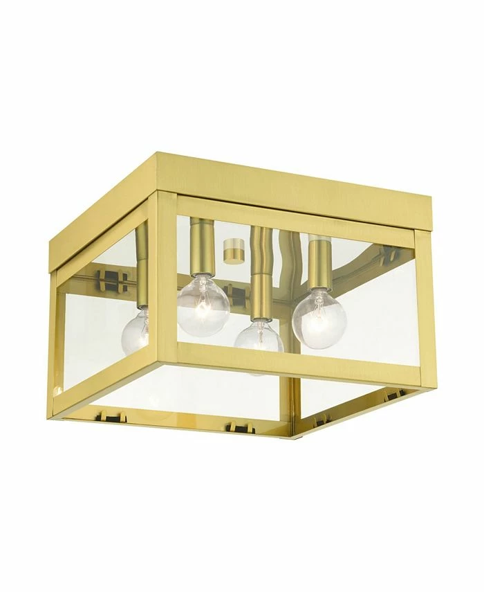 Livex Nyack 4 Lights Flush Mount 6 Livex Nyack 4 Lights Flush Mount - Image 4