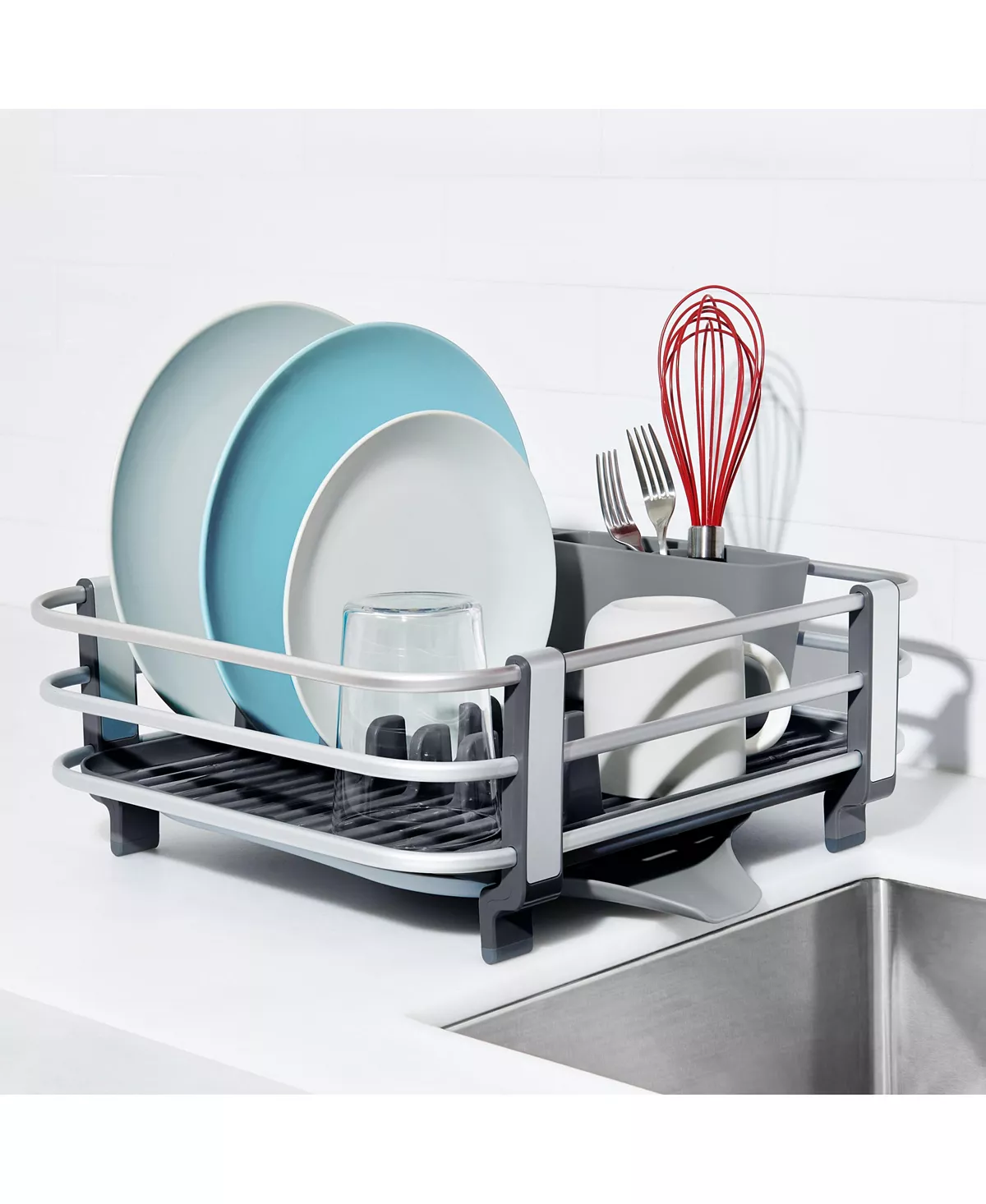 OXO Aluminum Frame Dish Rack 11 OXO Aluminum Frame Dish Rack - Image 9