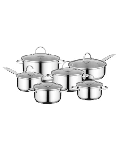 BergHOFF Essentials Comfort Cookware Set, 12 Pieces